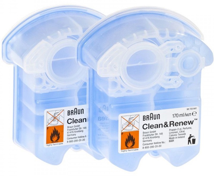Braun CCR Clean & Renew Lemon Wkład Płyn do czyszczenia Golarek 2 szt