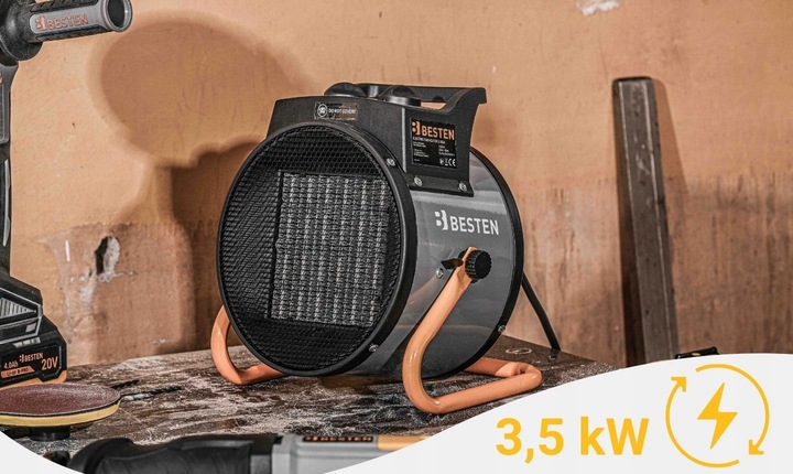 Nagrzewnica Elektryczna 3,5KW Termowentylator Dmuchawa Grzejnik