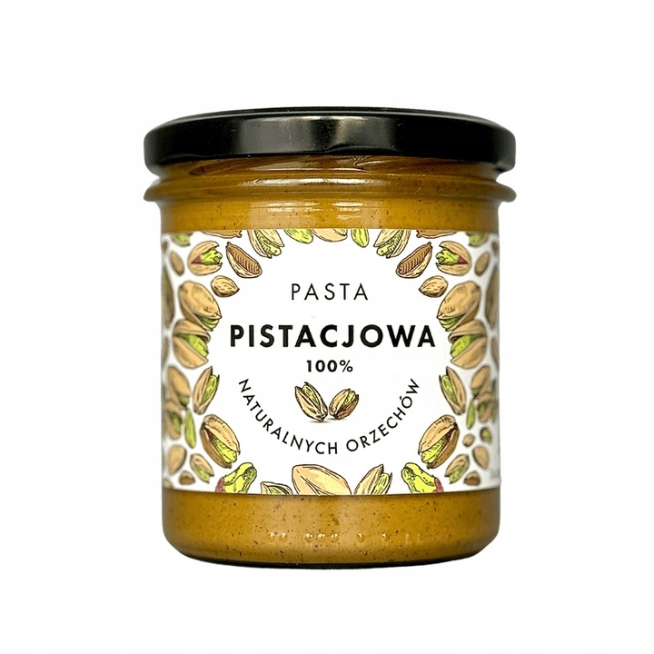 Pasta pistacjowa 250 g - Naturalna, 100% pistacji, krem pistacjowy
