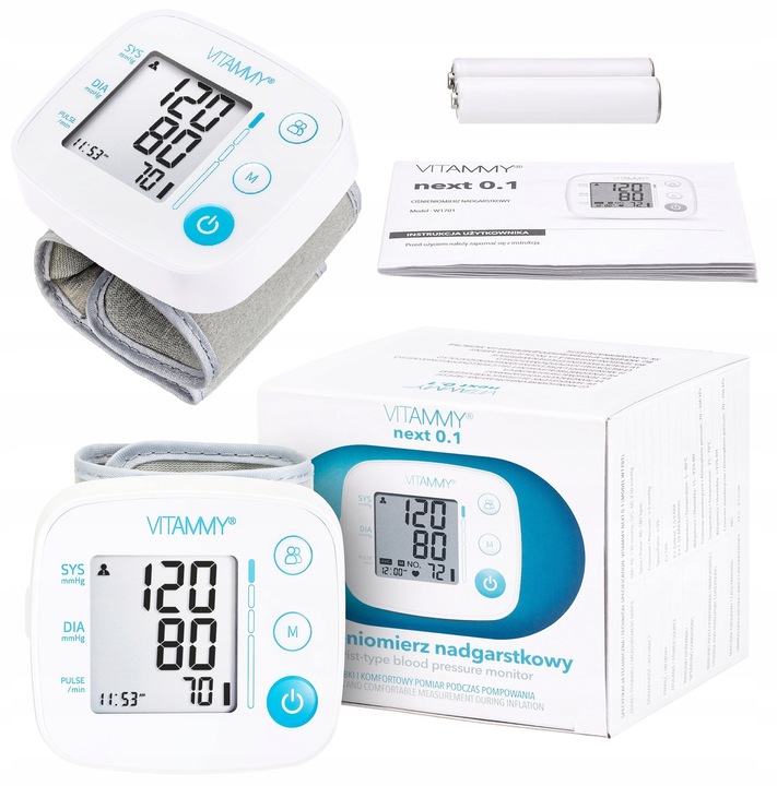 CIŚNIENIOMIERZ NADGARSTKOWY VITAMMY NEXT 0.1 ARYTMIA DUŻY MANKIET