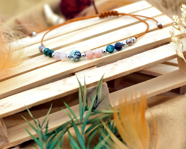 Bransoletka Znak Zodiaku BYK Naturalne Kamienie Zodiak