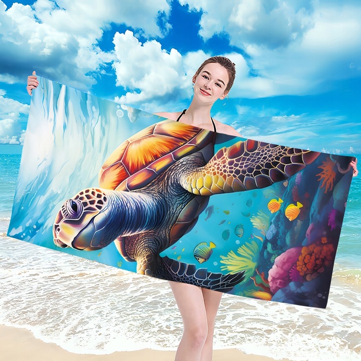 RĘCZNIK PLAŻOWY DUŻY KĄPIELOWY SUMMER RĘCZNIKI 100X180 XXL