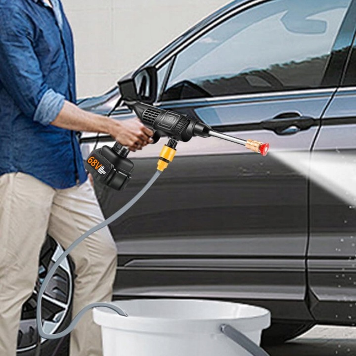 AKUMULATOROWA MYJKA CIŚNIENIOWA DO OGRODU, OKIEN I KOSTKI, ZESTAW