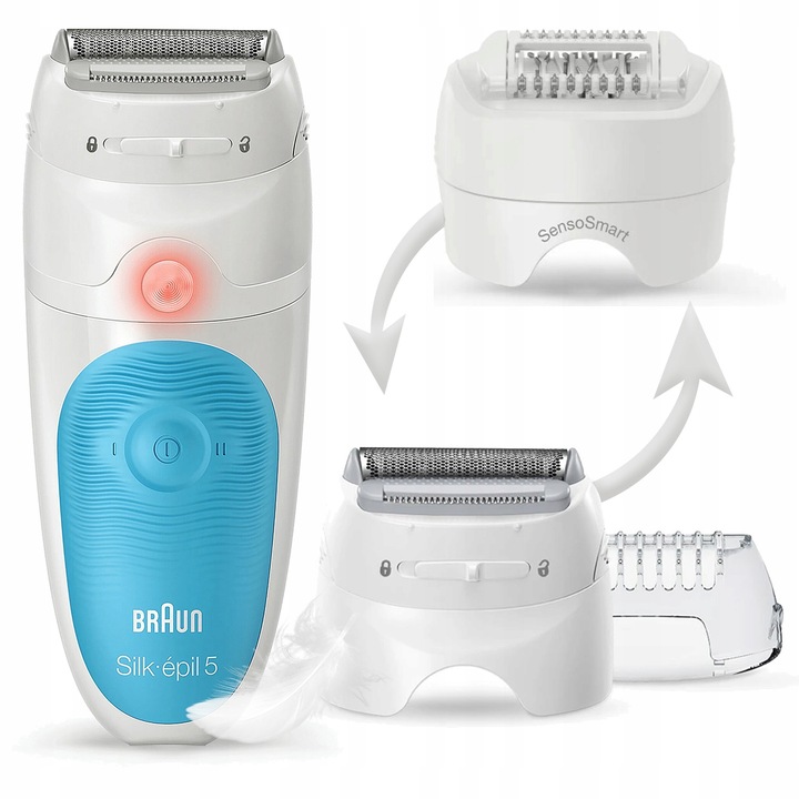 DEPILATOR BRAUN Silk-epil 5 SensoSmart WET&DRY + SPA + GOLARKA + TRYMER 4w1