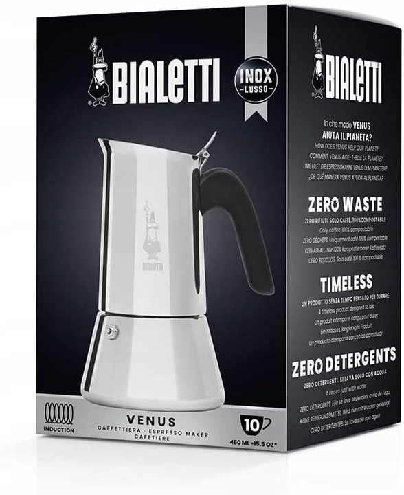 Kawiarka Bialetti New Venus 10tz 460 ml srebrna