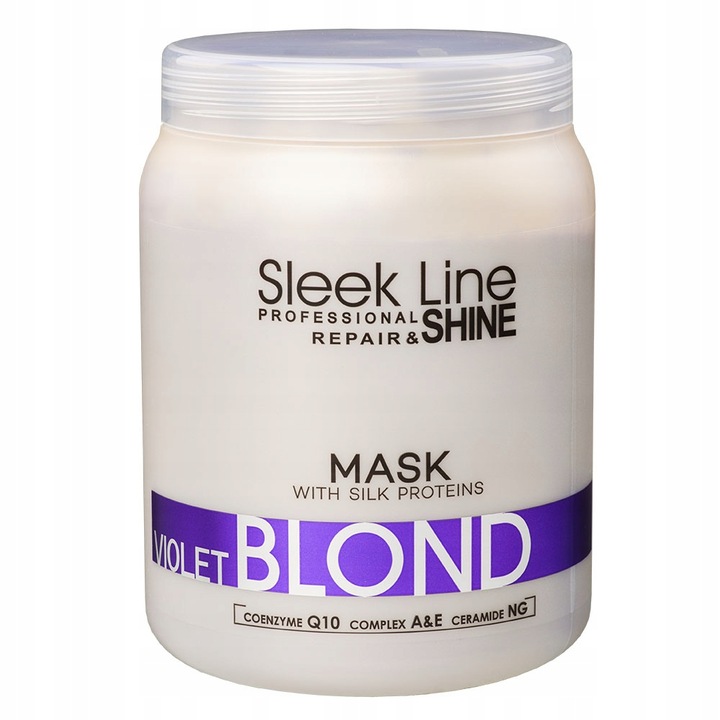 STAPIZ Szampon + Maska do włosów VIOLET BLOND 2x1000ml + Pompka
