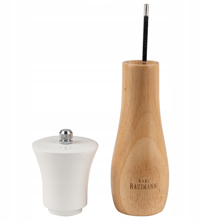 MŁYNEK DO PIEPRZU RĘCZNY ZESTAW 2 SZT MŁYNEK DO PIEPRZU I SOLI DREWNO