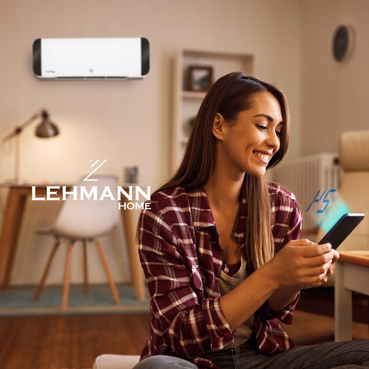 KURTYNA POWIETRZNA TERMOWENTYLATOR GRZEJNIK ELEKTRYCZNY 2000W PILOT + Wi-Fi