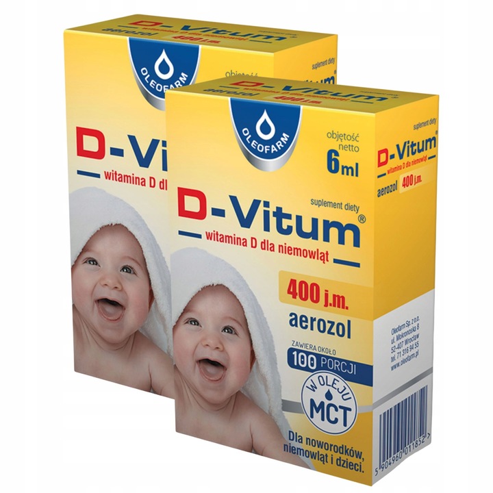 D-VITUM Witamina D dla niemowląt aerozol 6 ml