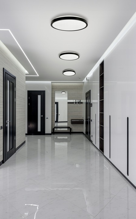 Lampa Sufitowa Plafon LED 2xE27 OKRĄGŁY LARI-R Na Żarówki LED Wysoka