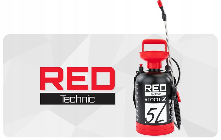 OPRYSKIWACZ CIŚNIENIOWY RĘCZNY 5L NA RAMIĘ OGRODOWY REGULOWANA DYSZA