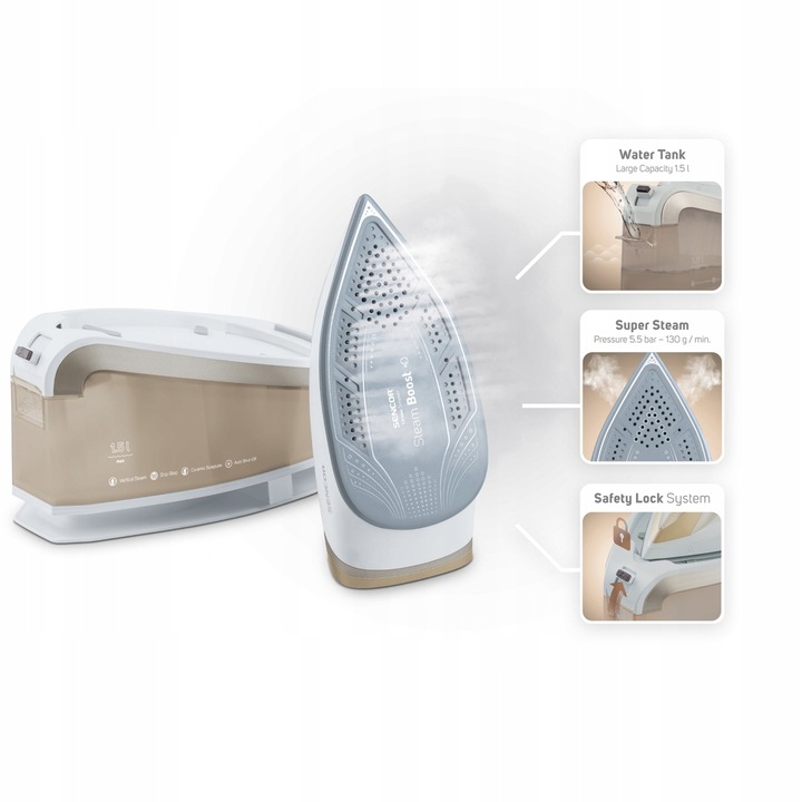 Stacja generator pary żelazko Sencor 2400W 5,5 bar automatyczne wyłączanie