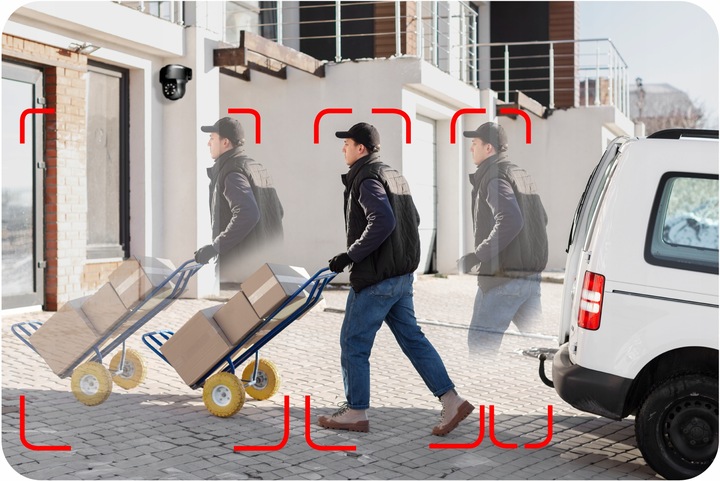 ZEWNĘTRZNA KAMERA OBROTOWA IP IKPW430CMV2 4MPx 4MP WiFi 4xZOOM SZARA