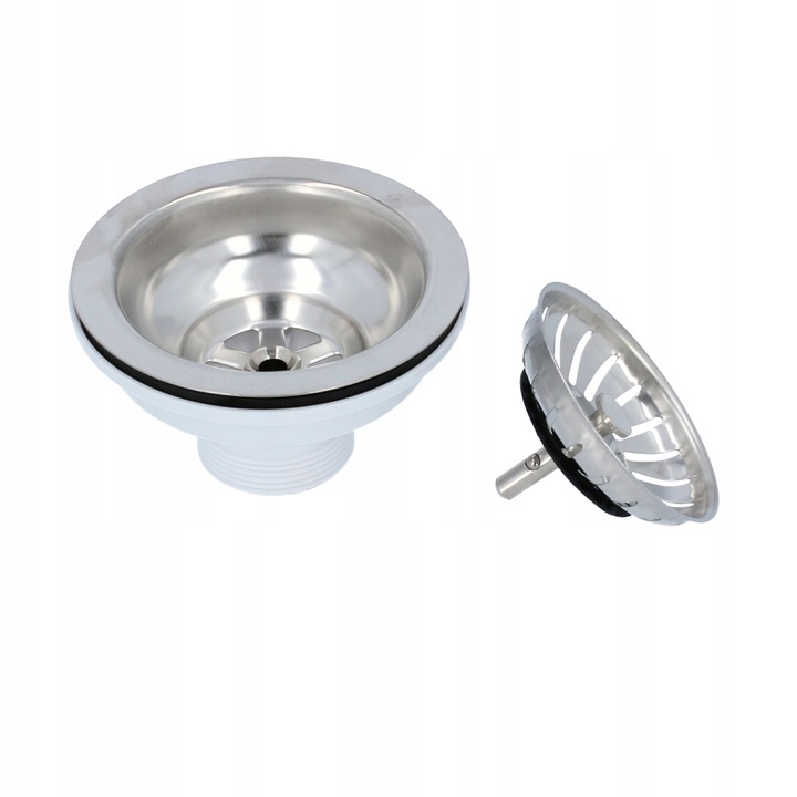 Odpływ Zlewu 3,5 SITKO METALOWE Korek Spust Syfon Zlewozmywaka Uniwersal MR