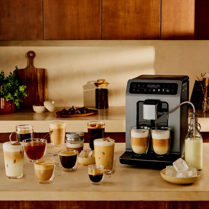 Ekspres automatyczny do kawy KRUPS Evidence Hot&Cold EA898G kawa