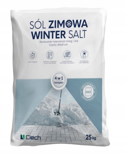 Ciech Sól Zimowa Drogowa Do Chodników Worek 25kg