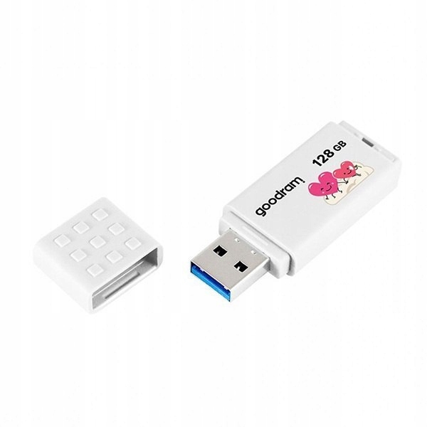 GOODRAM Pendrive UME2 128 GB USB 2.0 Biały