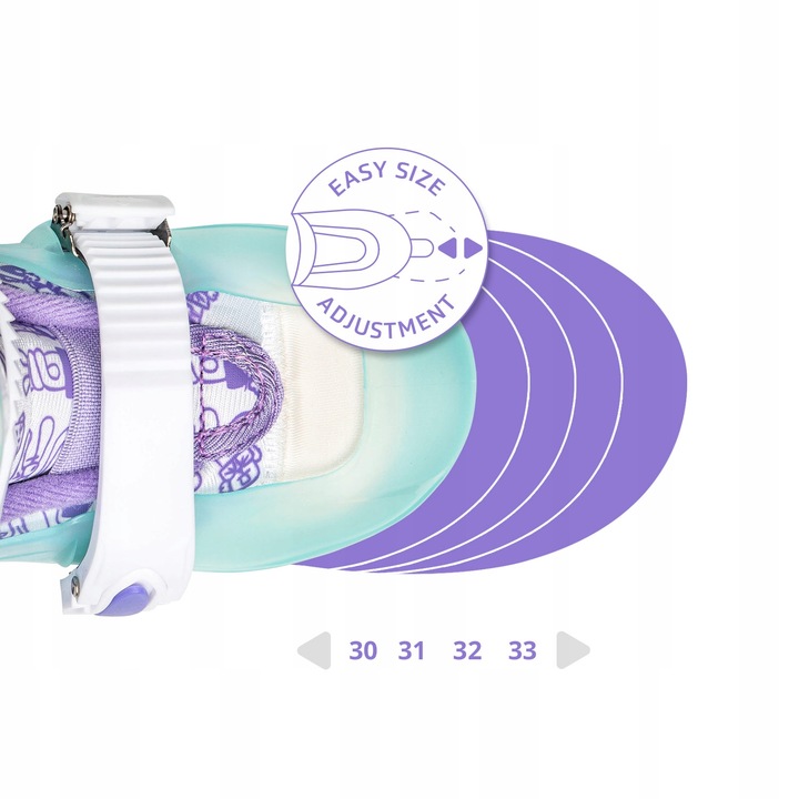 Rolki dla dzieci CARIBOO STEP 1 regulowane - 30-33