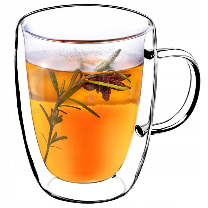 SZKLANKI TERMICZNE DO KAWY HERBATY LATTE 350ml KUBKI PODWÓJNE ŚCIANKI 2 szt