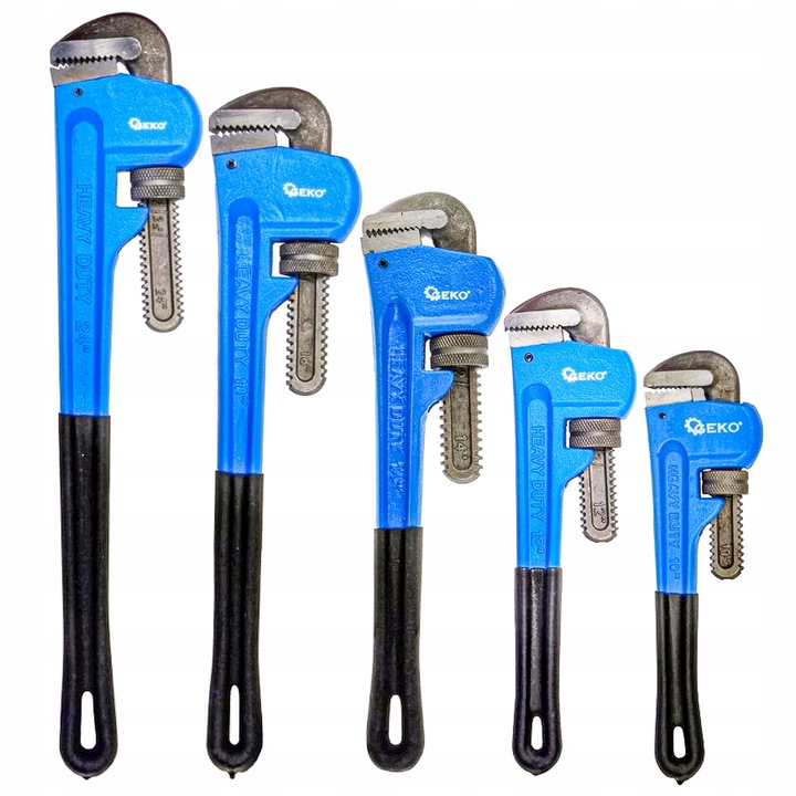 Klucz Nastawny Do Rur Hydrauliczny Stillson SOLIDNY Zestaw 10 12 14 18