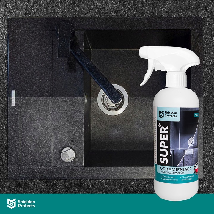 Zestaw do czyszczenia zlewu granitowego WOW + SUPER + impregnat SINK