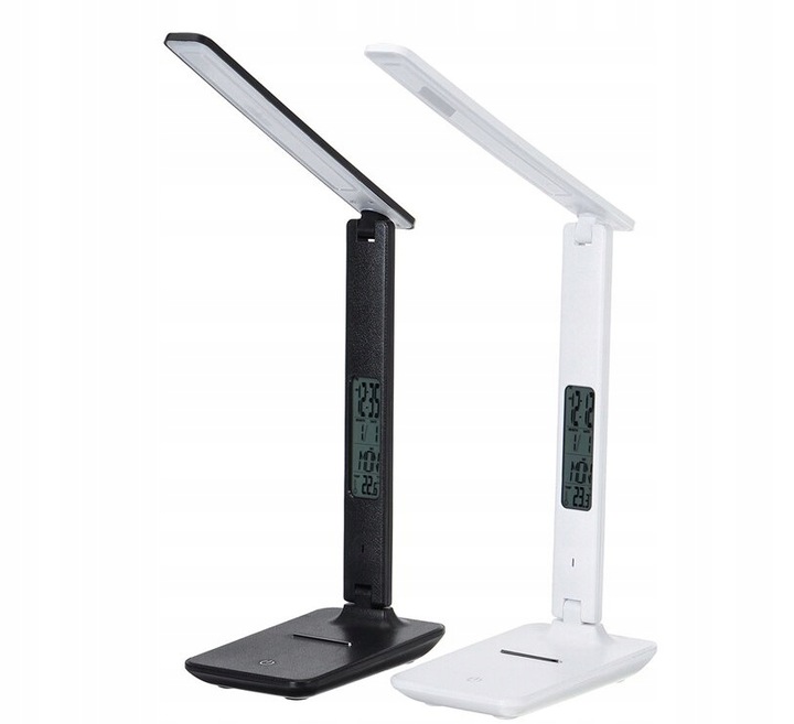 Lampka biurkowa LED lampa na biurko WYŚWIETLACZ LED Zegar Data 5