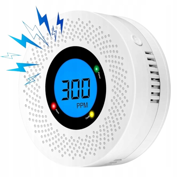 Czujnik Czadu Gazu Tlenku Węgla Z Wyświetlaczem LCD Czujka Sensor