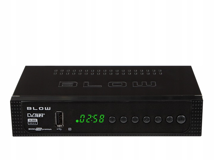 TUNER DEKODER DVB-T2 TV NAZIEMNEJ H.265 HEVC FULL HD USB HDMI BATERIE