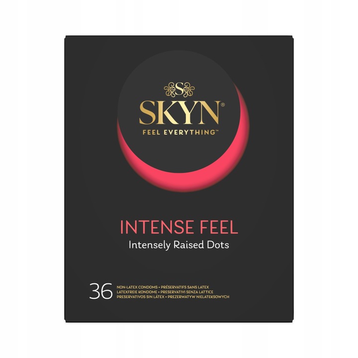 Prezerwatywy SKYN INTENSE FEEL z wypustkami BEZ LATEKSU stymulujące