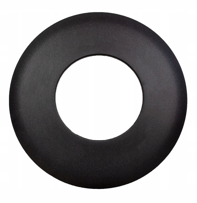 ROZETA SZEROKA FI 130 MASKUJĄCA ŚCIENNA DO PIECA KOZY CZARNA