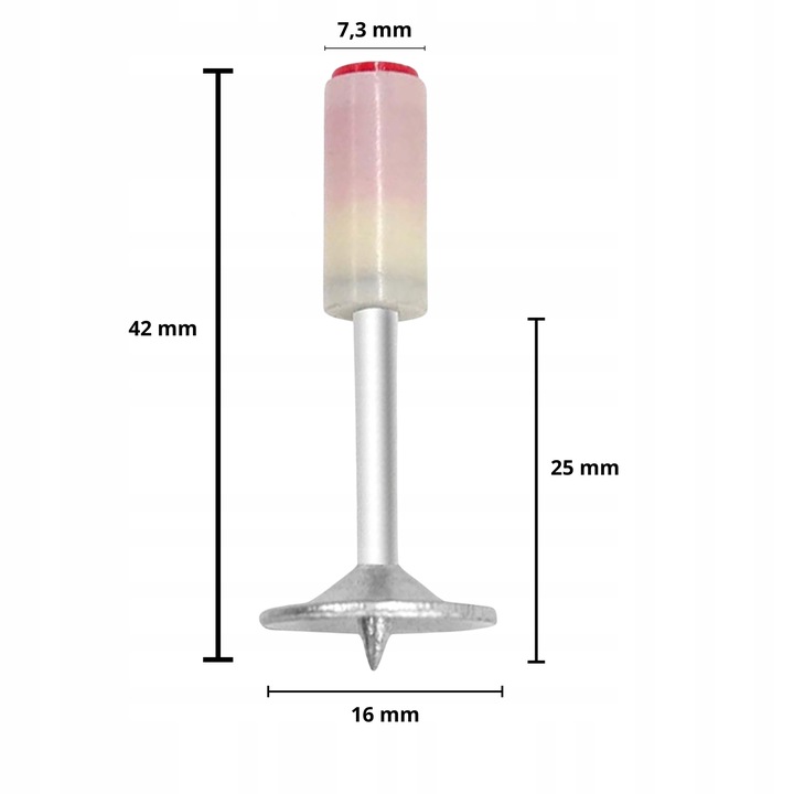100x Gwoździe do betonu metalu drewna do pistoletu ręcznego