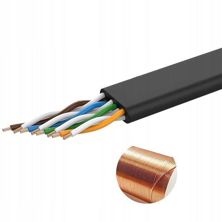 KABEL SIECIOWY LAN ETHERNET INTERNETOWY SKRĘTKA RJ45 UTP CAT6 CAT 6 10M