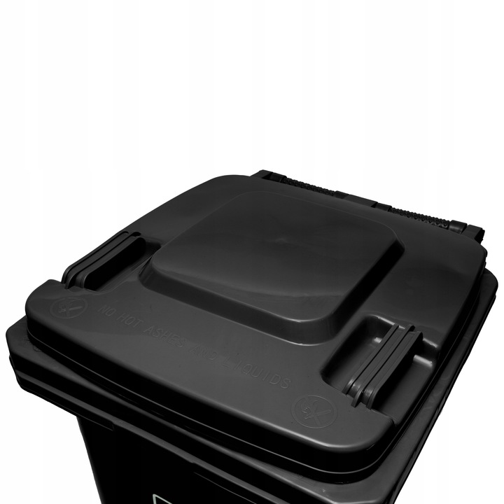 KOSZ ŚMIETNIK POJEMNIK KUBEŁ NA ŚMIECI ODPADY 120L CZARNY DO SEGREGACJI