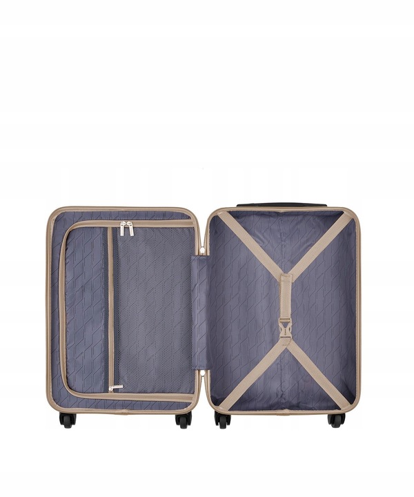 Walizka Kabinowa Podróżna Na Kółkach Twarda PUCCINI Szampańska ABS028C-6C