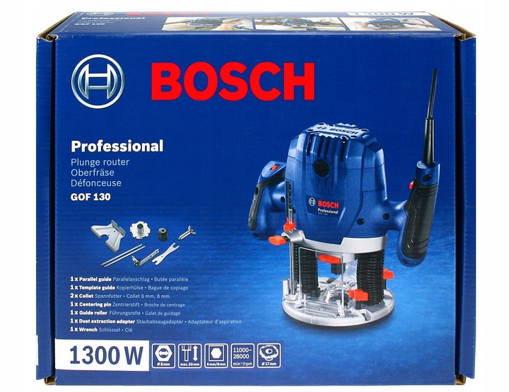 FREZARKA GÓRNOWRZECIONOWA 1300W GOF 130 BOSCH