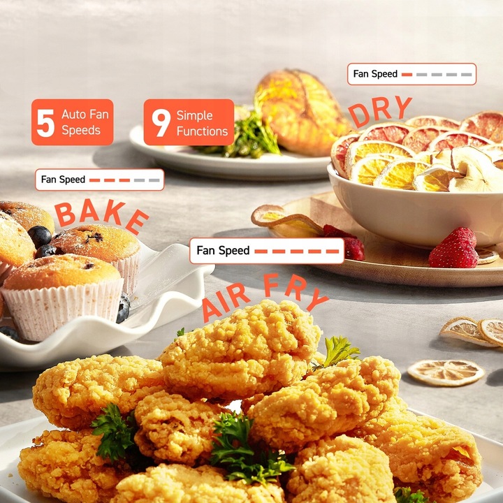 Frytkownica beztłuszczowa COSORI TurboBlaze Chef Edition 1725W 6L Air