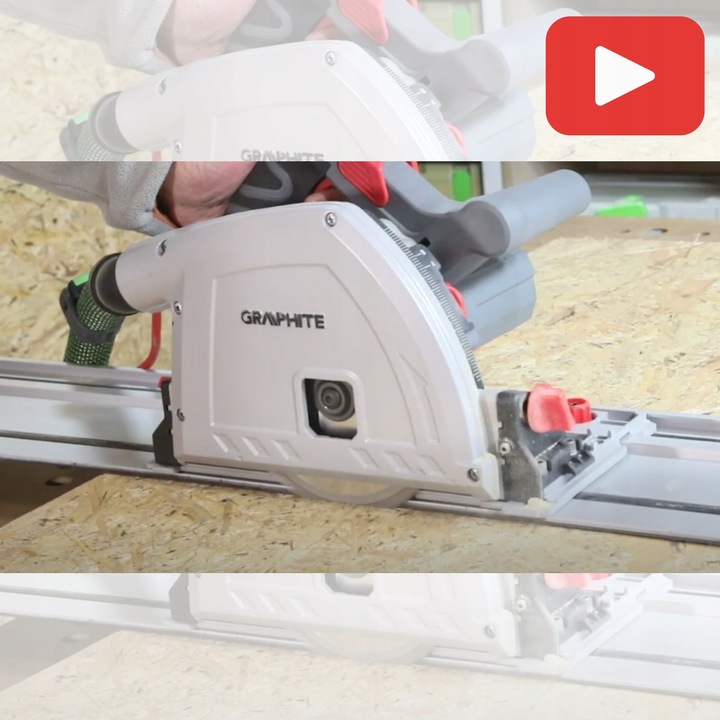 Zagłębiarka Piła Pilarka 1200W + Szyna 140 cm + Ściski GRAPHITE