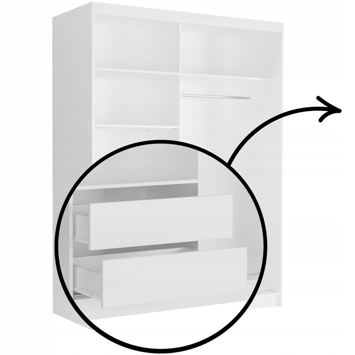 Szafa przesuwna Rivano III 150 cm