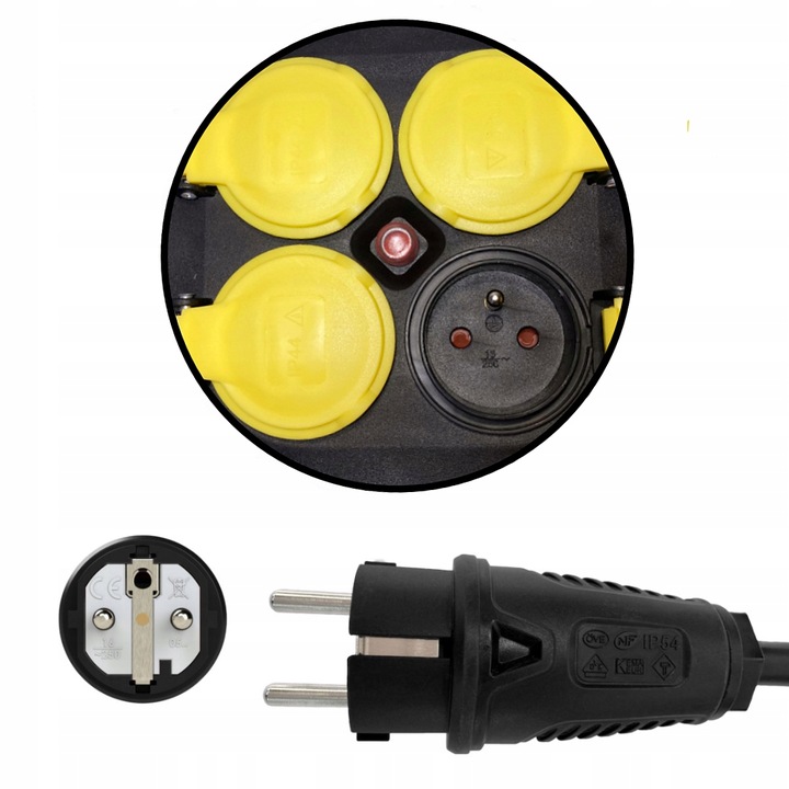 Przedłużacz na bębnie, H05VV-F OWY 3x2,5mm2 50m