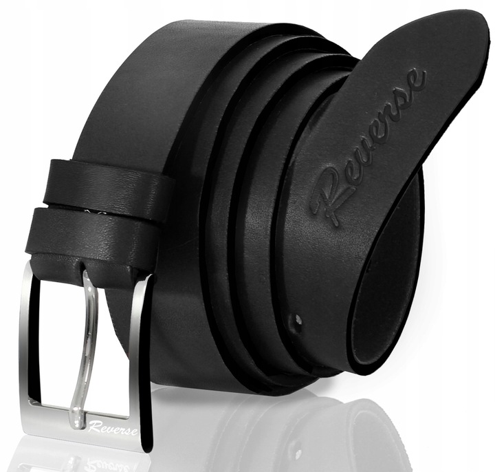 REVERSE Pasek męski SKÓRZANY pas do spodni CZR 110