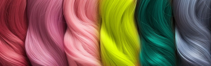 6X WŁOSY SYNTETYCZNE DO WARKOCZYKÓW KOLOROWE ZESTAW WŁOSÓW DOCZEPY