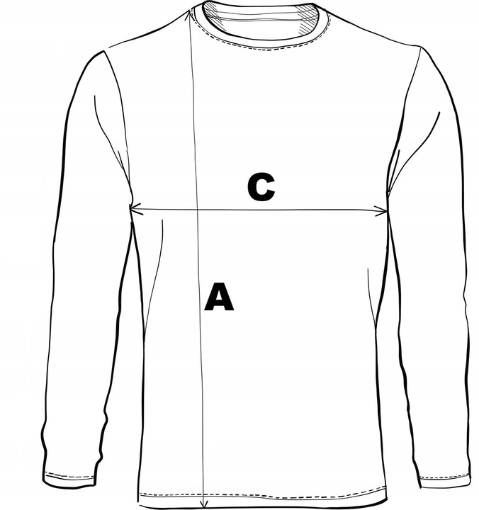 Podkoszulek męski z długim rękawem 100% bawełna BIAŁY bez ocieplenia