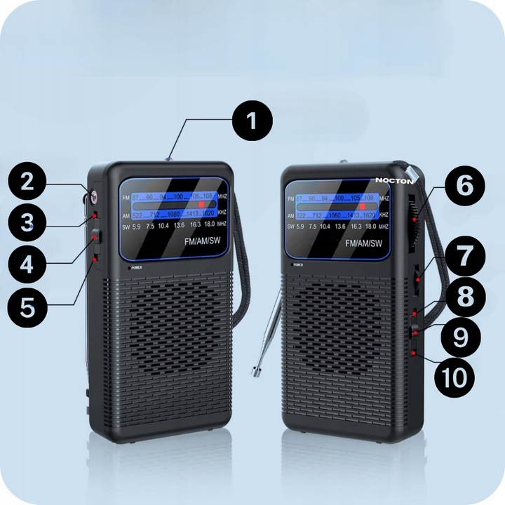RADIO NA BATERIE MINI FM AM SW LATARKA TURYSTYCZNE KIESZONKOWE