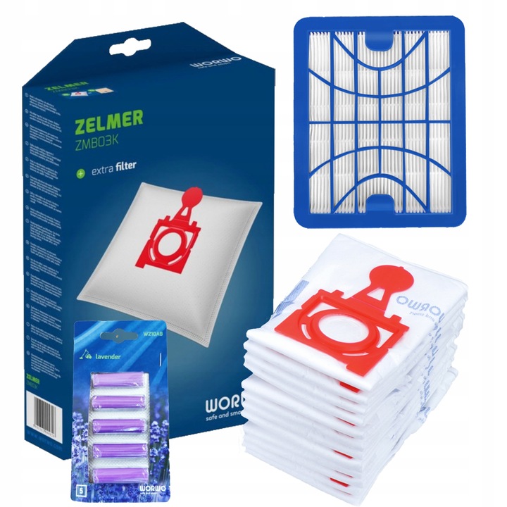 FILTR HEPA+WORKI DO ZELMER JUPITER SOLARIS+ZAPACH