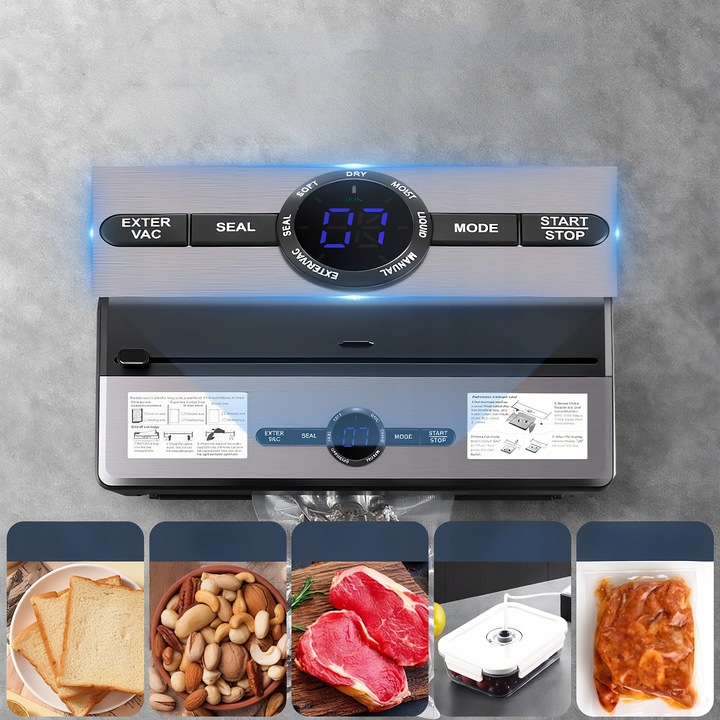 ZGRZEWARKA PRÓŻNIOWA PAKOWARKA DO ŻYWNOŚCI AUTOMATYCZNA+WORKI i FOLIA