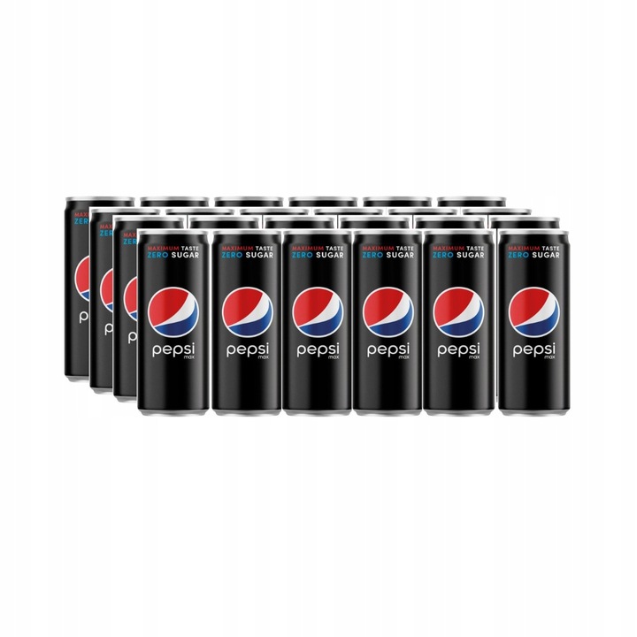 Pepsi MAX bez cukru 24x330ml puszka napój gazowany