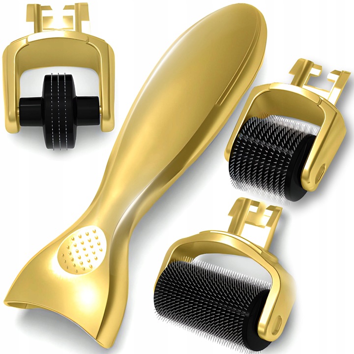 DERMA ROLLER 0.5/1/1.5mm 3W1 DERMAROLLER TYTAN MEZOTERAPIA IGŁOWA DO TWARZY