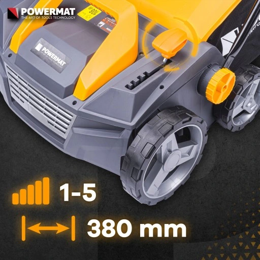 AERATOR WERTYKULATOR ELEKTRYCZNY 3w1 2550W AREATOR POWERMAT + RĘKAWICZKI