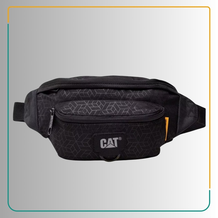 Saszetka Męska Do Pracy Pojemna Wytrzymała CATERPILLAR Czarna 2 L