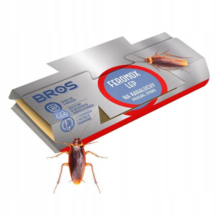 BROS LEP PUŁAPKA NA KARALUCHY, PRUSAKI, RYBIKI Feromox Standard x8